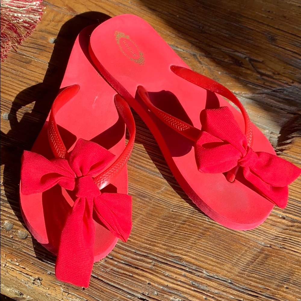 Girls Joyfolie Red Flip Fops